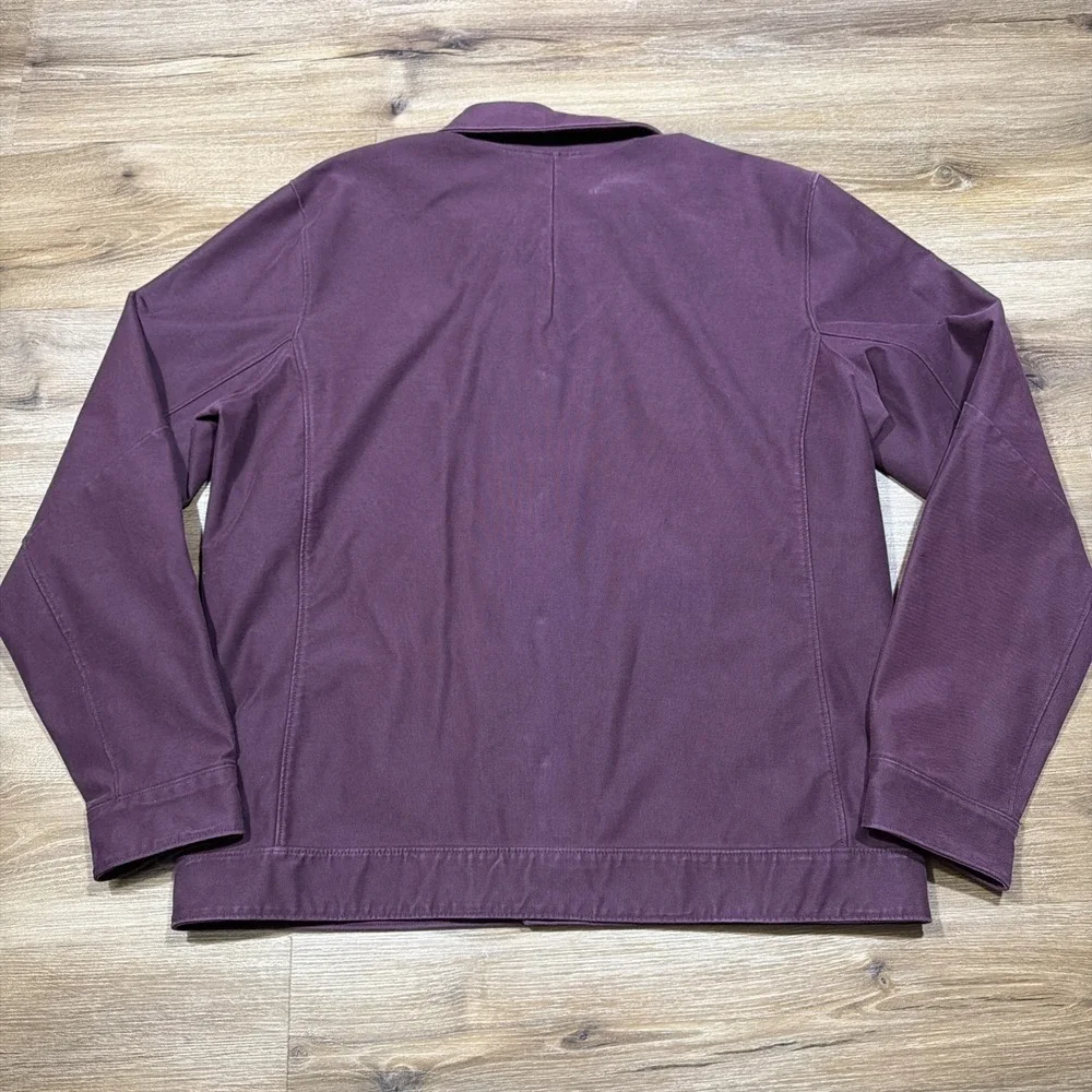 Lululemon Men's LARGE City‎ Excursion Snap Jacket LM3CZGS Plum Cassis Burgundy L